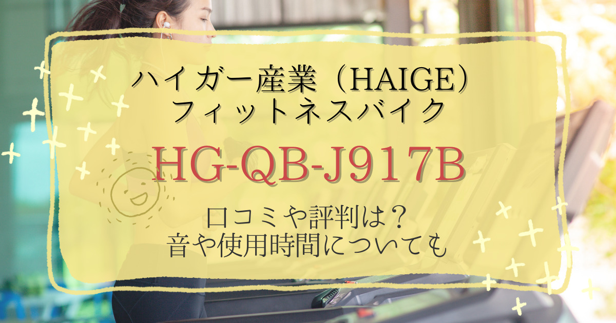 HAIGE フィットネスバイク HG-QB-J917B